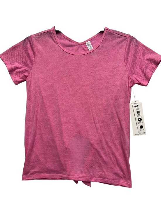 RBX Tops - RBX Womens Size M Pink Athleisure Tie in back Top Short Sleeve Lightweight Style